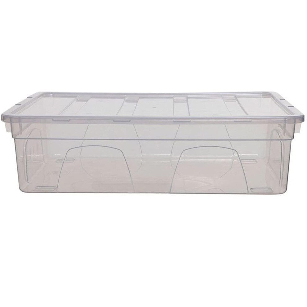 36cm Storage Box Spacemaster Clear Plastic Stackable