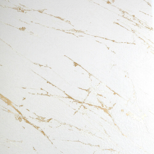 AS Creation AS Creation White Kintsugi Metallic Gold Wallpaper Blown Vinyl Paste The Wall 1