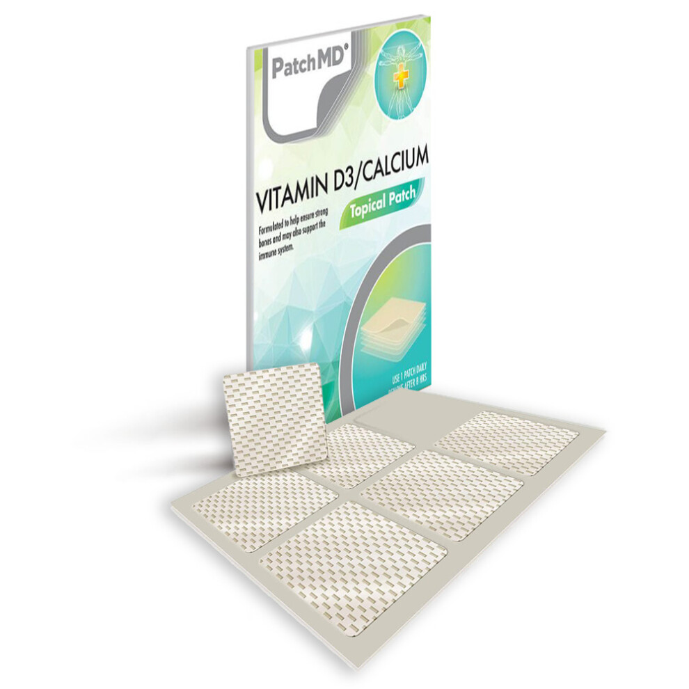 PatchMD D3/Calcium Plus Topical Patch - 30 Daily Patches