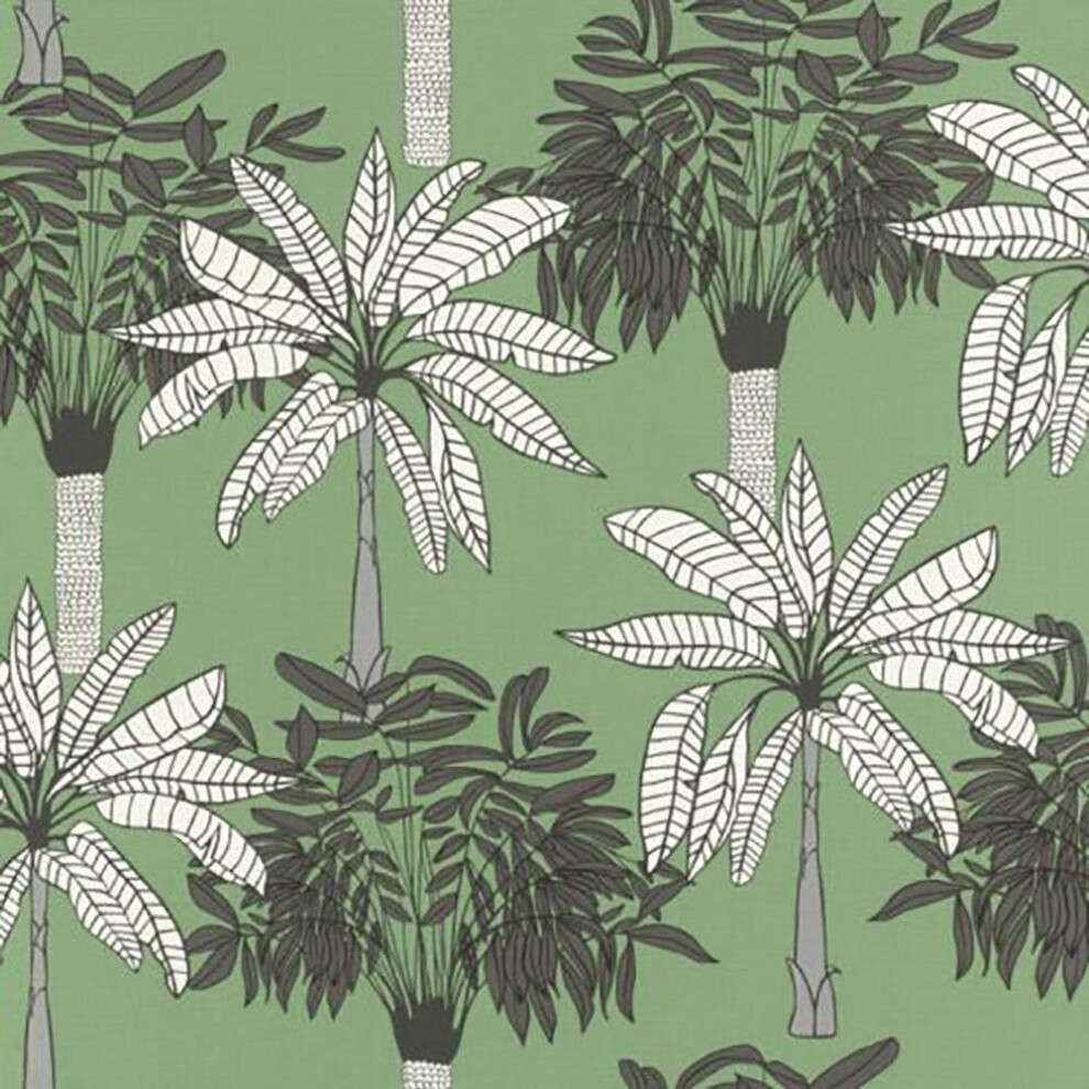 Rasch Club Botanique Palm Sage Green Wallpaper Paste The Wall Contemporary 4000441537833