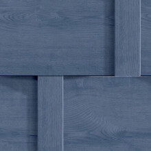 Debona Harrow Navy Blue Wood Panel Effect Wallpaper, Modern Contemporary - Code 6737; 10m x 0.53m, 64cm Straight Match