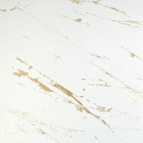 AS Creation AS Creation White Kintsugi Metallic Gold Wallpaper Blown Vinyl Paste The Wall