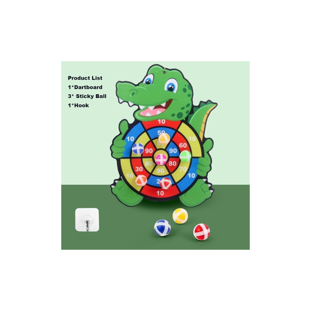 (crocodile) Kids Dart Board Target Sticky Ball Toys Montessori Educational Toys