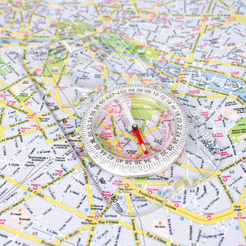 Milestone Camping Travel Compass with Lanyard 2