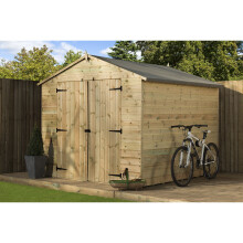 Empire 9500 Premier Apex Shed double door 8x8