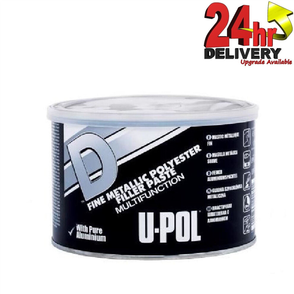 U-Pol 'D' Smooth Metallic Body Filler 1.1L Upol 5010796101701