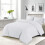 (KING, WHITE) Plain Duvet Quilt Covers Reversible Bedding Set 5