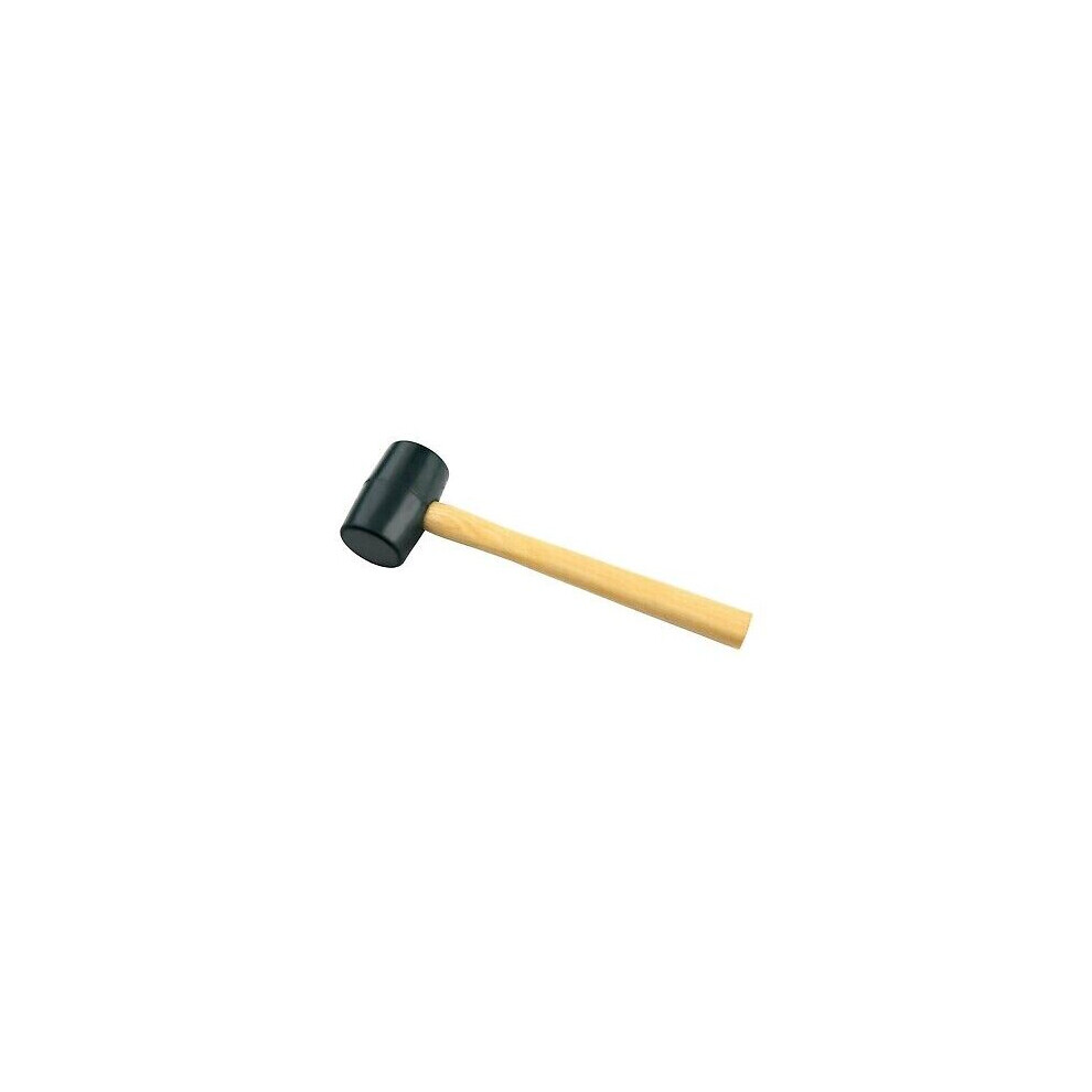 16oz Rubber Mallet Hammer Wooden Shaft Grip Camping Paving Diy HM105