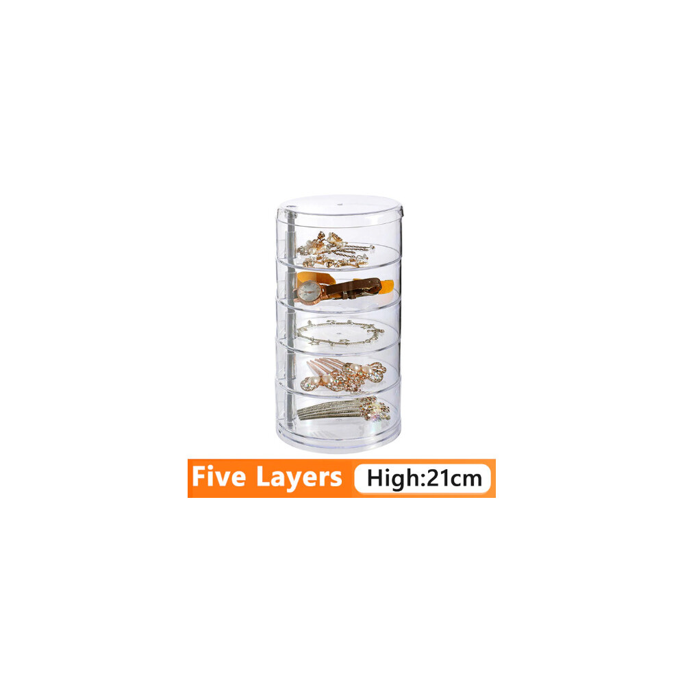 (Fifth floor) Rotatable jewellery organiser make-up storage rack