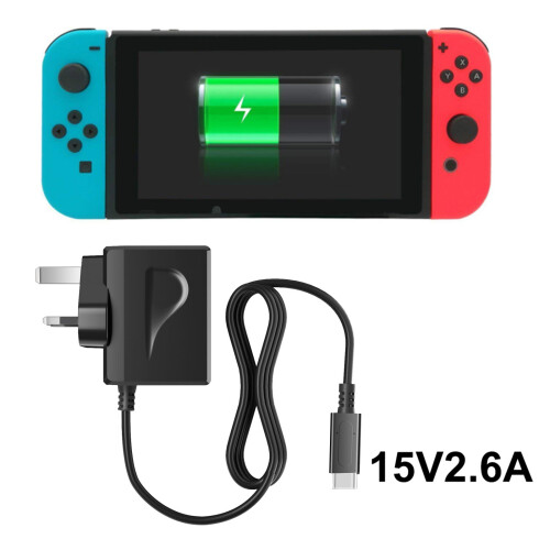 For Switch Charger Fast Travel Wall Charger AC Adapter Power Supply 5V 2.6A Fast Charging Kit for Nintendo Switch