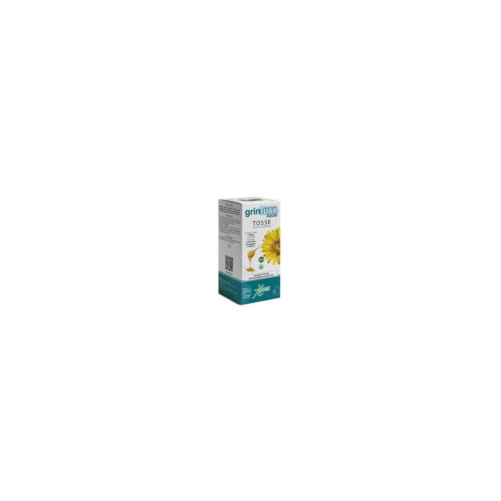 Aboca Grintuss Cough Syrup For Adults, 180 Ml, Calming The Cough,
