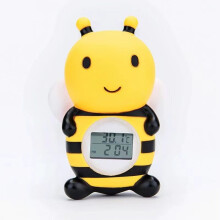 (Little bee) Bath Thermometers Intelligent time alarm cartoon baby electronic water thermometer room thermometer bath toy