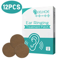 12Pcs Ear Tinnitus Treatment Patch Herbal Ringing Buzzing Relief Plaster Headache Hearing Loss Stickers