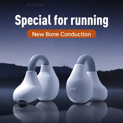 (White + Black) Bone conduction headset Bluetooth sport waterproof 2