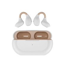 (White + Nude Pink) Bone conduction headset Bluetooth sport waterproof