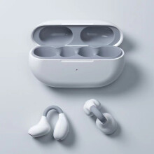 (White + Gray) Bone conduction headset Bluetooth sport waterproof