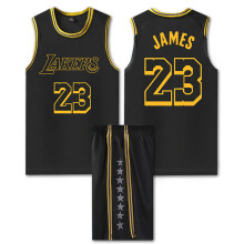(Black, L (160-165cm)) James Jersey #23 gifts for him