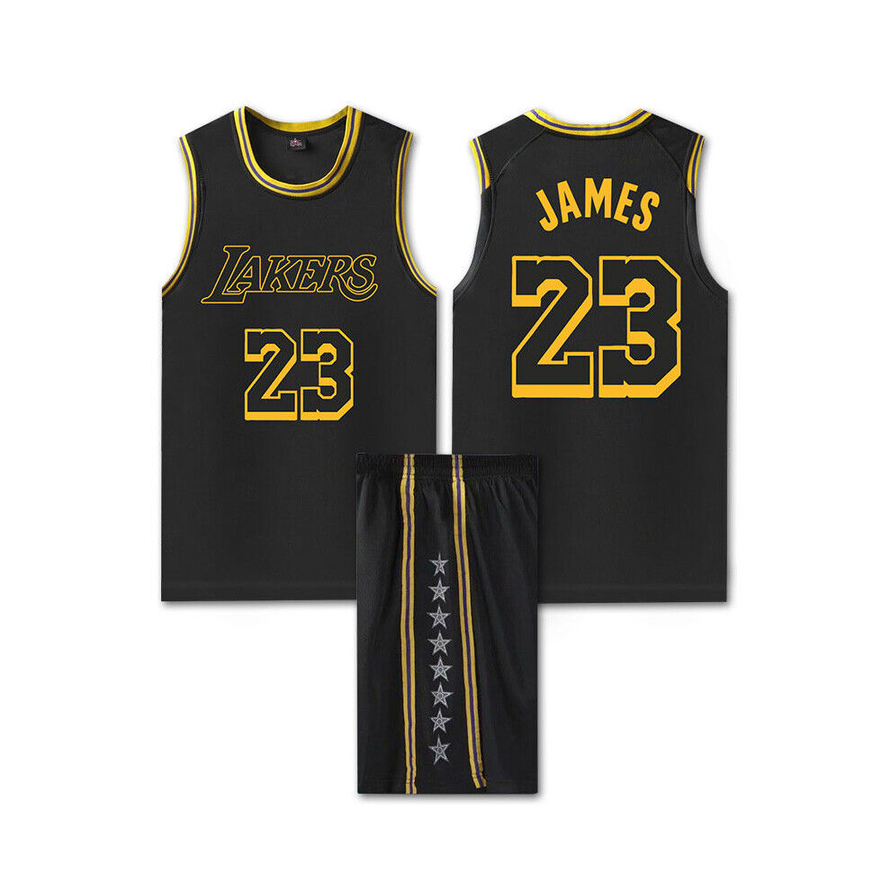 (Black,  L (160-165cm)) James Jersey #23 gifts for him