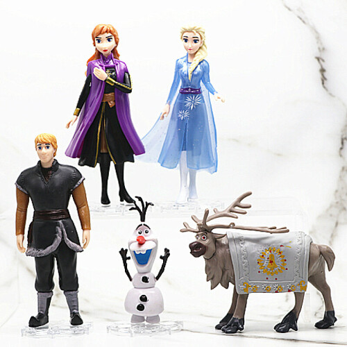 Frozen 2 Action Figures Movie Disney Queen Elsa Anna Olaf Reindeer Toy ...