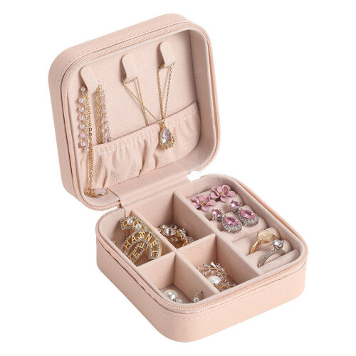 (pink) Simple Macaron color accessories storage box 1