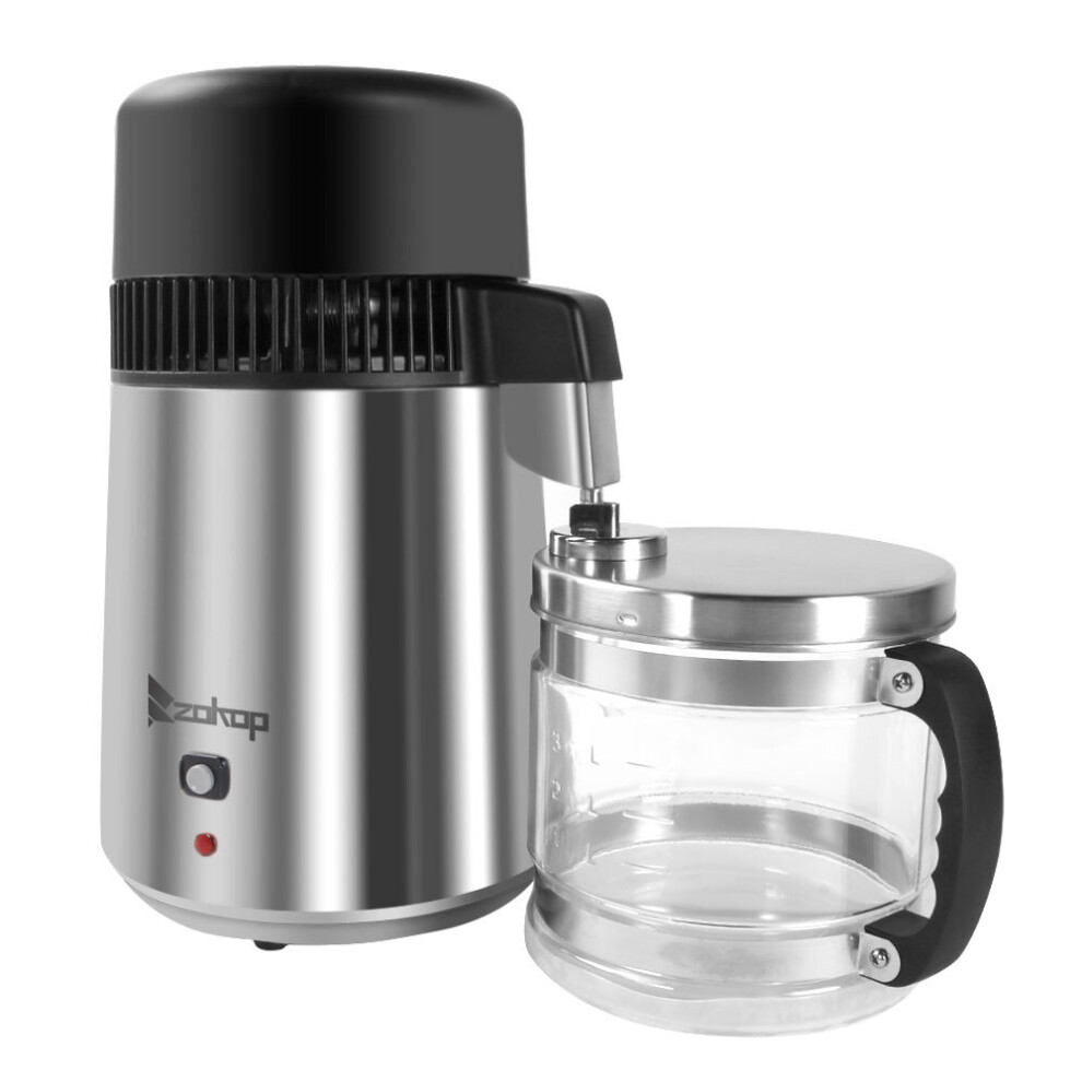 4L Water Distiller Water Purifier Machine Stainless Steel & BPA-Free