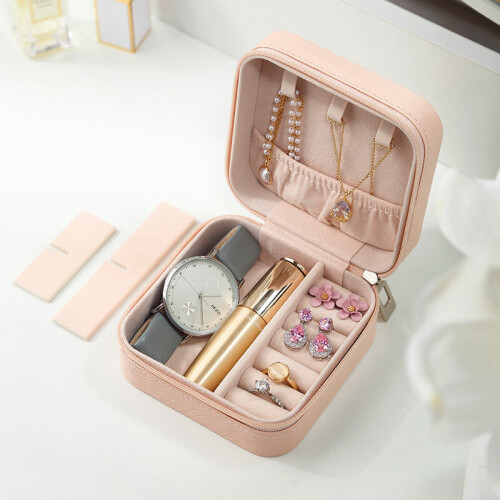 (pink) Simple Macaron color accessories storage box 2