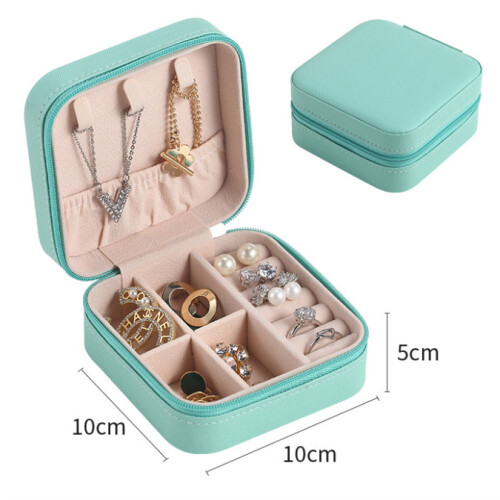 (Tiffany Blue) Simple Macaron color accessories storage box