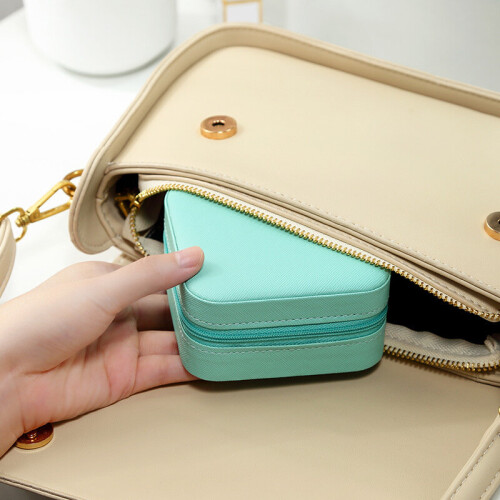 (Tiffany Blue) Simple Macaron color accessories storage box 2