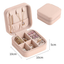 (pink) Simple Macaron color accessories storage box