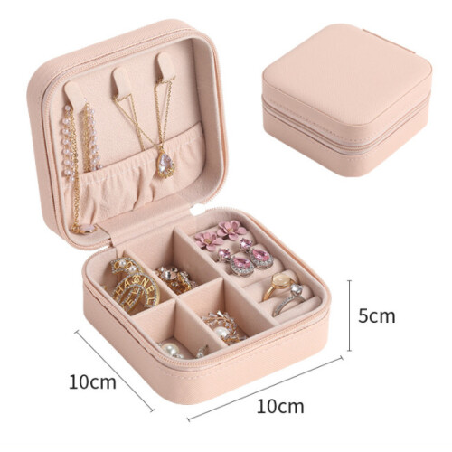 (pink) Simple Macaron color accessories storage box