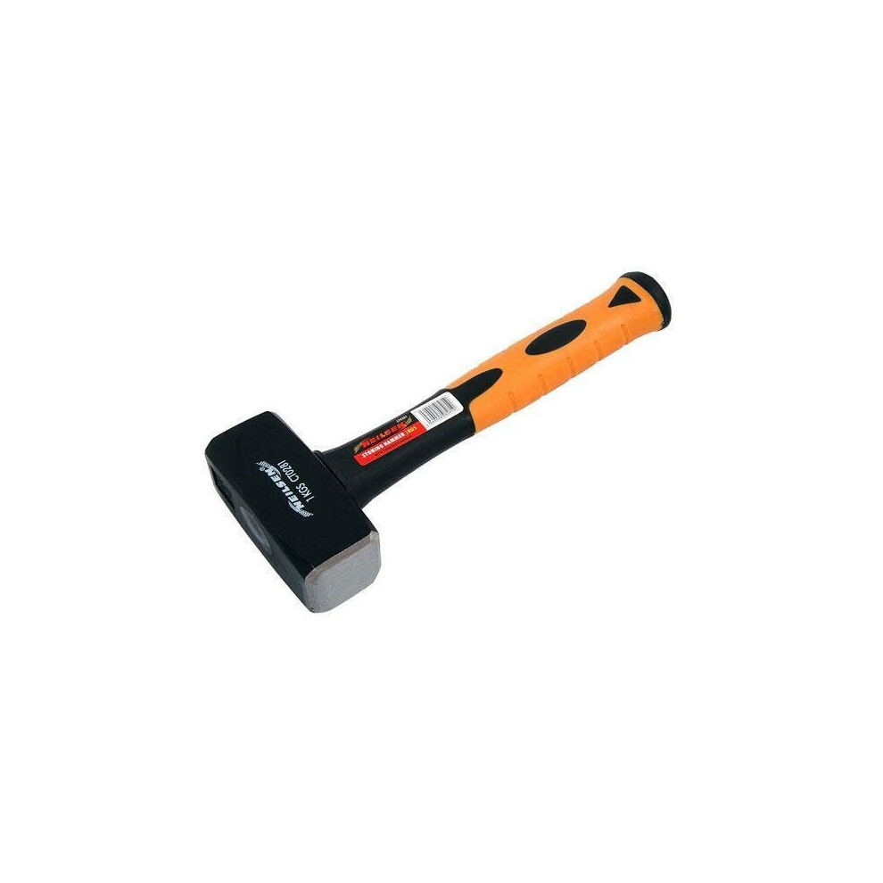 Heavy Duty 1kg 2.5lb Fibreglass Handle Sledge Club Stone Lump Hammer New 0281