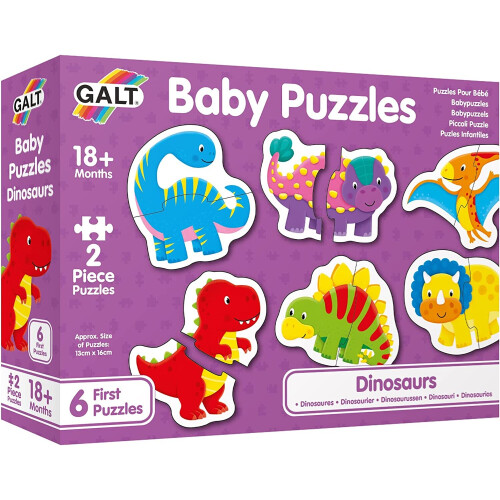 Galt Galt Baby Puzzles - Dinosaurs 6 x 2 Pieces