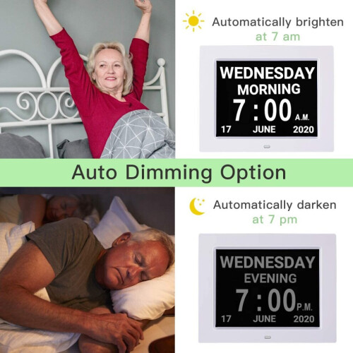 Digital Day Date Alarm Clock 1