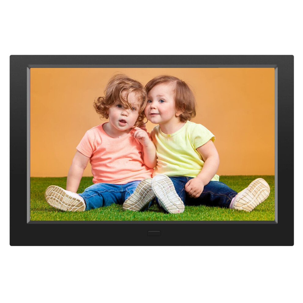 (Black) Digital Photo Frame Electric Picture Frame 10 Inch