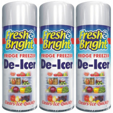 3 x 200ml Fridge Freezer De-Icer Spray - Rapid, Anti-Bacterial Defrost, Quick Ice Removal (1703)
