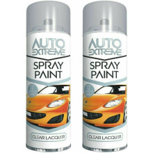 2x250ml Auto Extreme Clear Lacquer spray paint Tough Durable Bodywork
