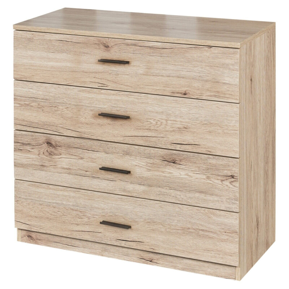 ( 4 Draw Cabinet) Oak Wooden Bedroom Furniture Cabinet Chest of Drawers Dressing Table Wardrobe