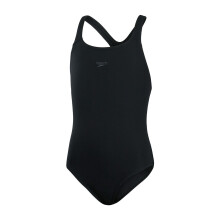 (7 to 8, Black) Speedo Swimming Costume Girls Eco Endurance+ Medalist Swimsuit - Black