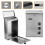 Wall Mounted S/S Steel Lockable Mail Letter Post Box Newspaper Holder 1