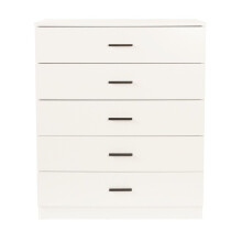(5 Draw Cabinet) White Wooden Bedroom Furniture Cabinet Chest of Drawers Dressing Table Wardrobe