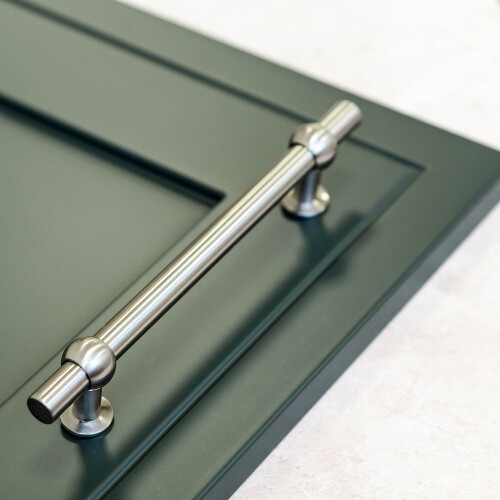 Brushed Nickel T Bar Handle 160mm 2