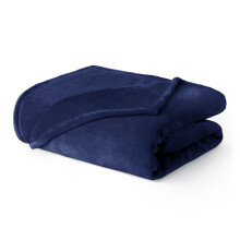 (SINGLE, MIDNIGHT BLUE) LIVIVO Soft Flannel Fleece Blanket - Warm Microfiber Throw