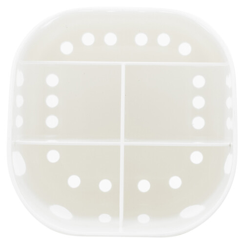 URBN Living (White) Kitchen Plastic Cutlery Drainer Holder Rack 2