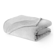 (SINGLE, MISTY GREY) LIVIVO Soft Flannel Fleece Blanket - Warm Microfiber Throw