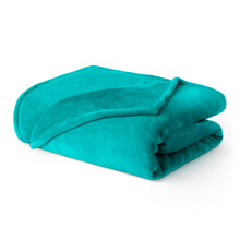 (SINGLE, OCEAN) LIVIVO Soft Flannel Fleece Blanket - Warm Microfiber Throw