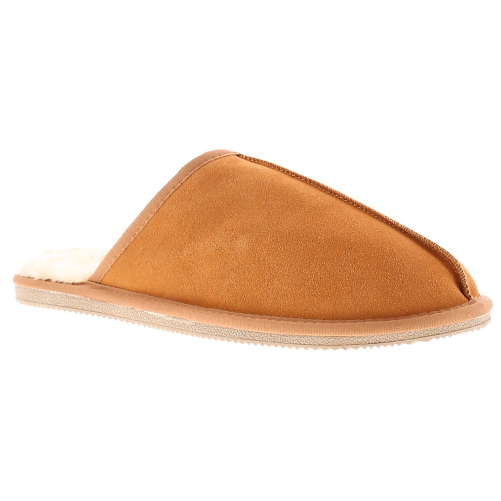 (Tan, 12 (Adults')) Hush Puppies Coady Men's Slippers UK Size