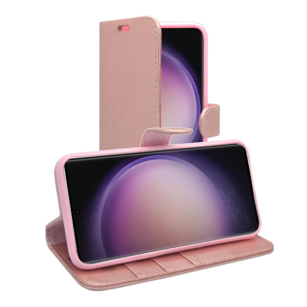 rose-gold--case-cover-for-samsung-galaxy-s23-ultra-wallet-flip-pu-leather-kickstand-card-holder