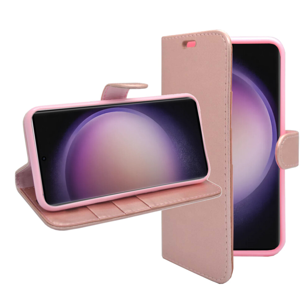 rose-gold--case-cover-for-samsung-galaxy-s23-ultra-wallet-flip-pu-leather-kickstand-card-holder