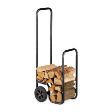 Firewood Log Rack Storage Holder Metal Shelf Stand