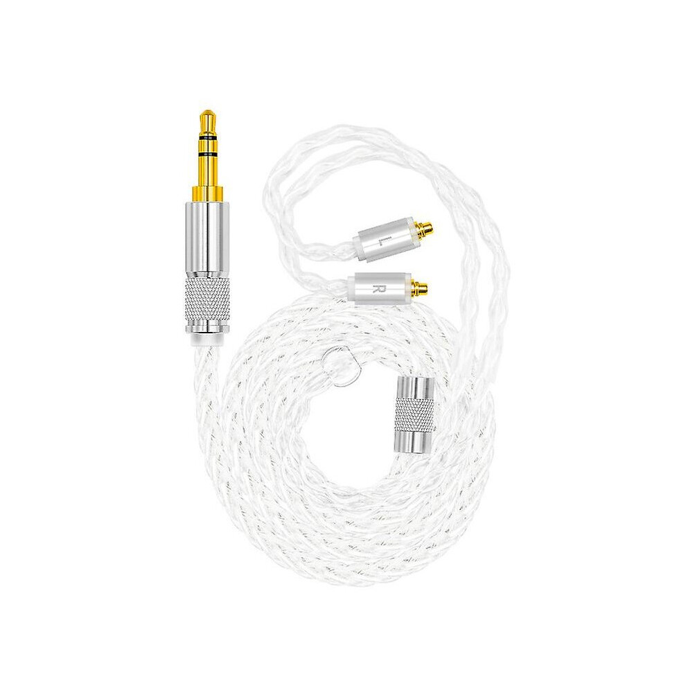 (, 3.5 To Mmcx) Earphone Cable Headphone Extension Cable Plated Copper Stereo Audio Cord Silver 768619231498